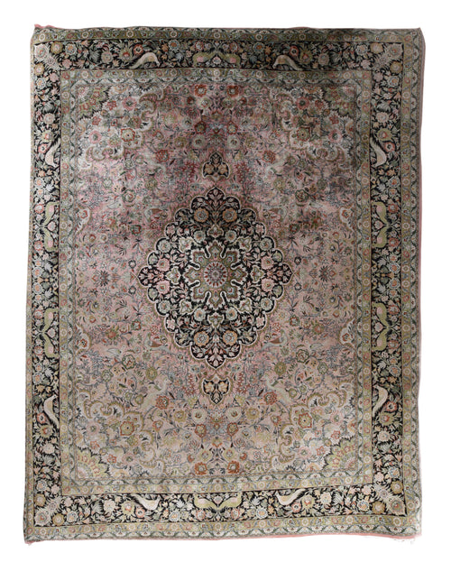 Vintage Olive Kashmiri Area Rug