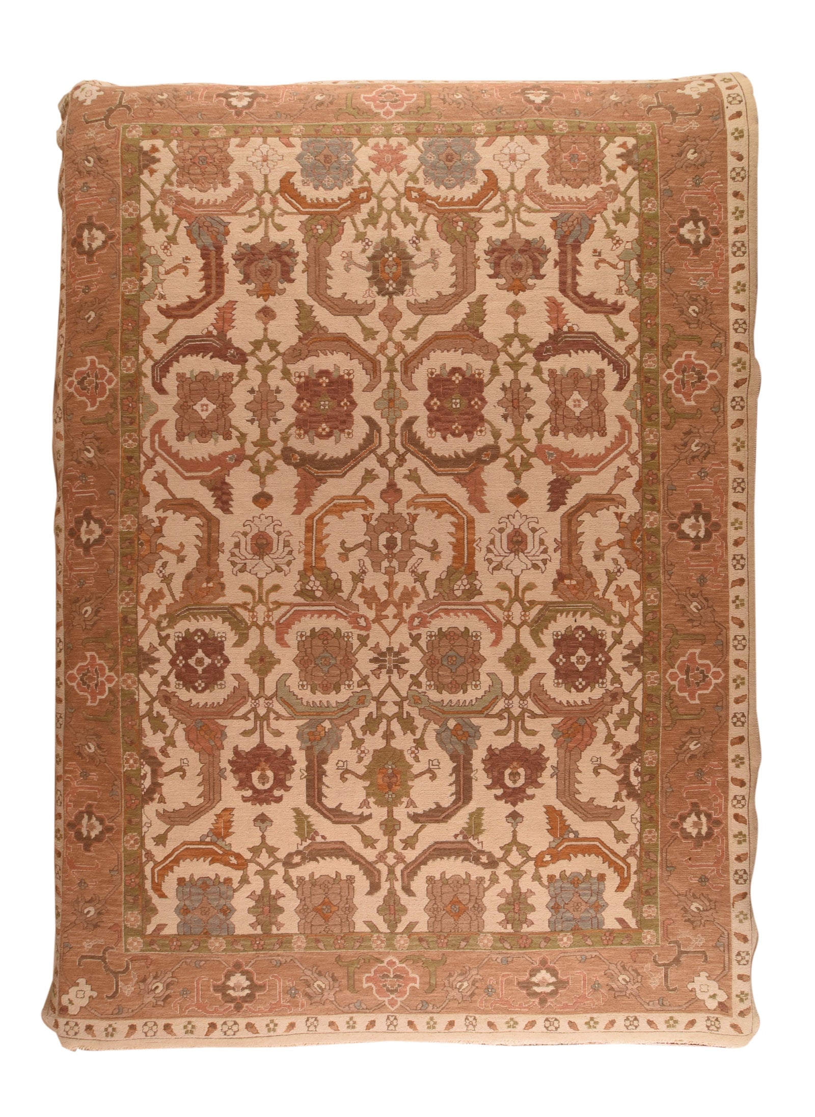 Vintage Beige Sumak Manchoria/Russian Area Rug