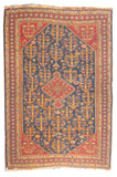 Antique Rust Fine Persian Qashqai Area Rug