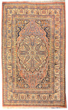 Antique Beige Persian Tabriz Haji Jalili Area Rug