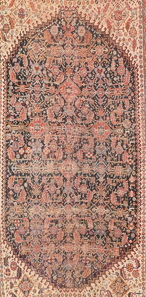 Antique Persian Tribal Qashaqai Area Rug