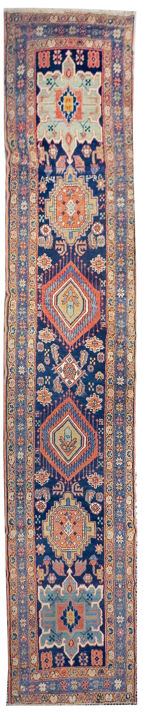 Antique Blue Persian Heriz/Serapi Area Rug