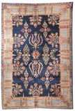 Antique Navy Persian Farahan Sarouk Area Rug