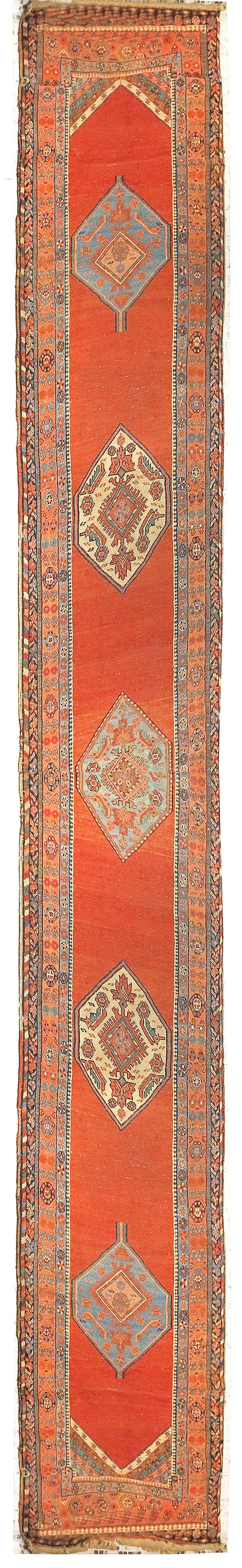 Antique Rust Persian Bakshayesh Area Rug