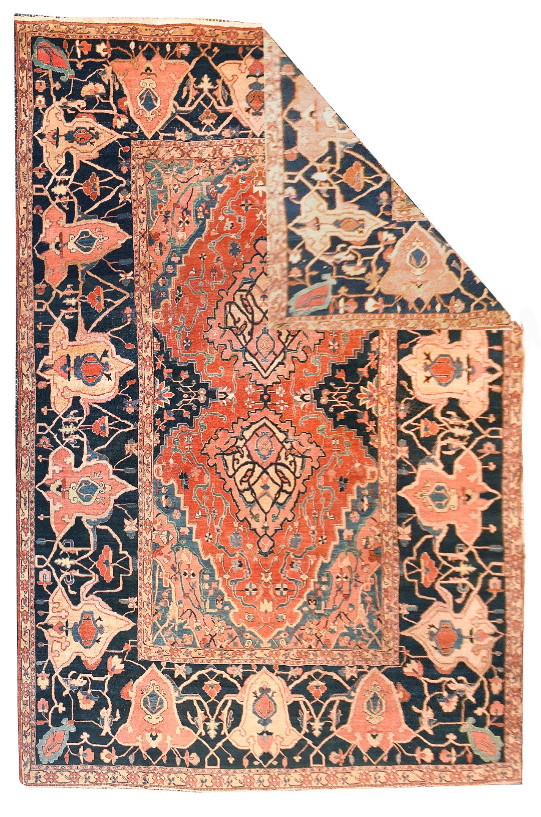 Antique Persian Bakshayesh Area Rug