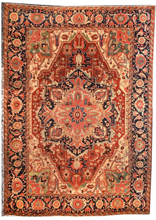 Extremley Fine Antique Persian Rug Serapi