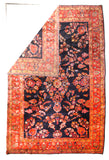 Antique Persian Sarouk Mohajeran Area Rug