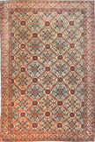 Antique Brown Persian Tehran Area Rug