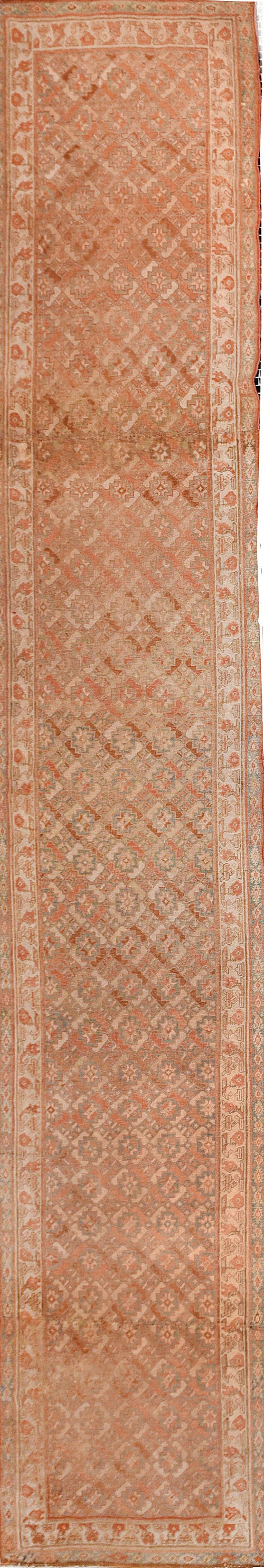 Antique Beige Persian Bidjar Area Rug