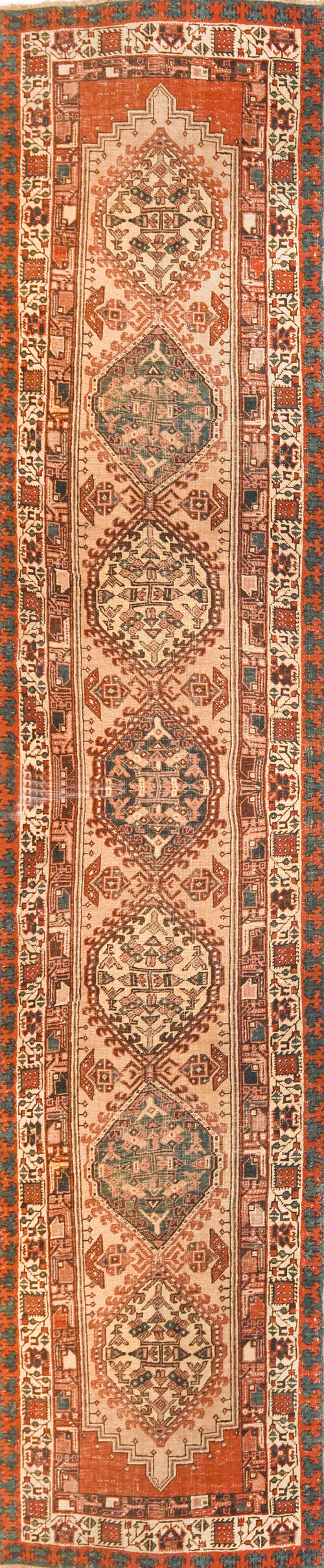 Antique Rust Persian Serab  Area Rug