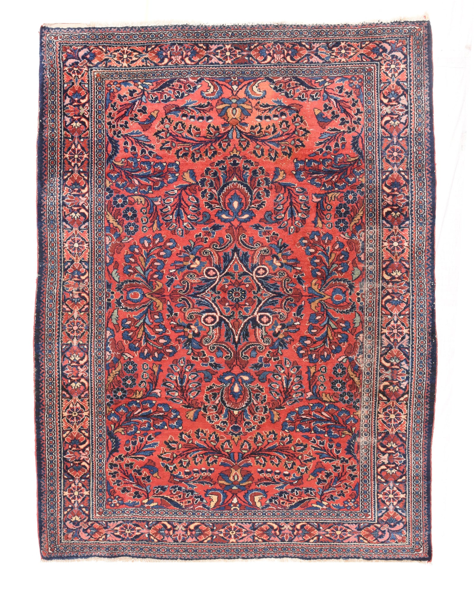 Antique Rust Lillihan Persian Area Rug