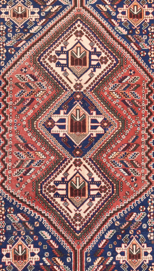 Semi Rust Qashqai Persian Area Rug