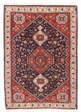 Semi Antique Red Kashkul Persian Area Rug