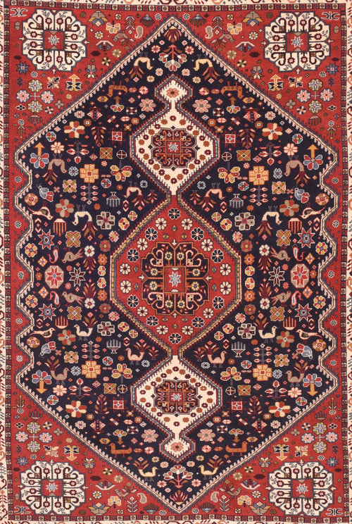 Semi Red Kashkul Persian Area Rug
