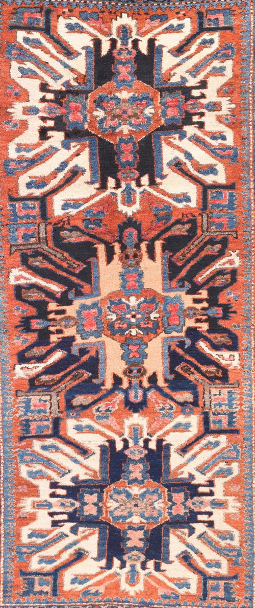 Antique Karajeh Heriz Persian Rug