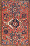 Antique Karejeh Persian Area Rug