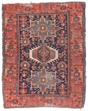 Antique Rust Karajeh Persian Area Rug