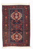 Antique Rust Karajeh Heriz Persian Area Rug