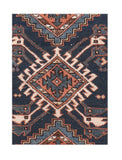 Antique Karejeh Persian Area Rug