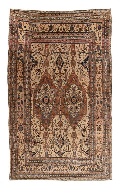 Antique Hand Made Tabriz Haji Jalili Persian Rug