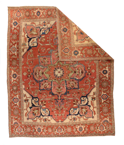 Antique Serapi Persian Area Rug