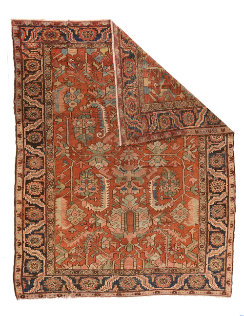 Antique Serapi Persian Area Rug