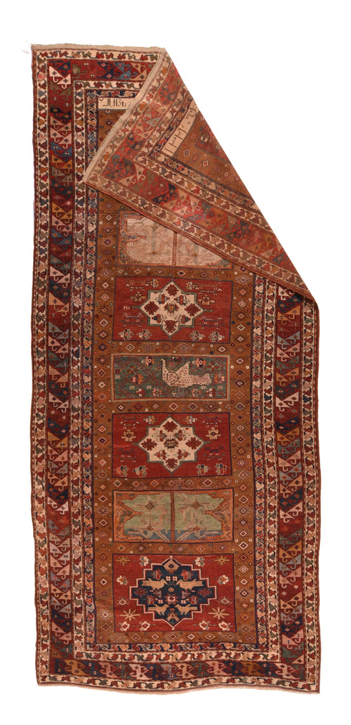 Antique Kazak Russain Area Rug