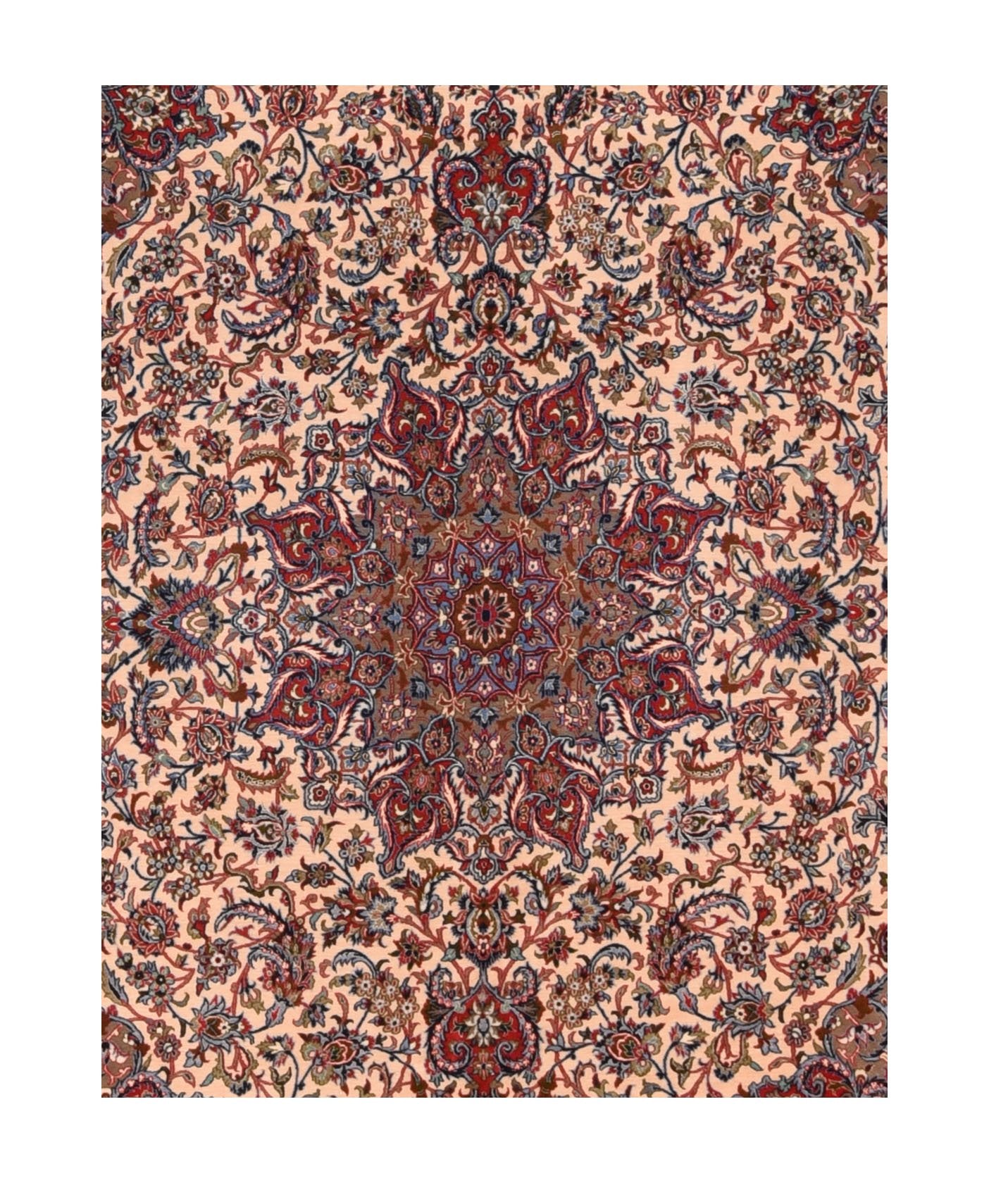 Antique Isfahan Persian Area Rug