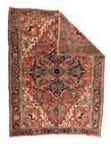 Antique Serapi Heriz Persian Area Rug