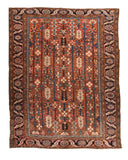 Antique Rust Heriz Persian Area Rug