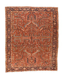 Antique Red Heriz Persian Area Rug