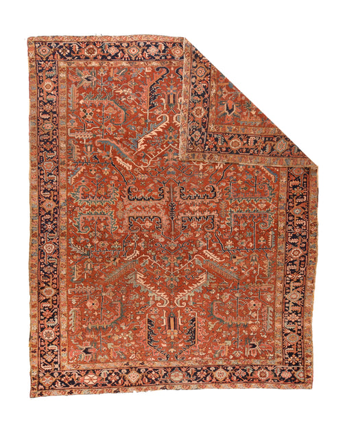 Antique Heriz Persian Area Rug