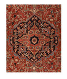 Antique Heriz Serapi Persian Area Rug