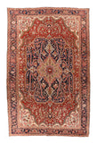 Antique Red Serapi Persian Area Rug