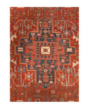 Antique Heriz Serapi Persian Area Rug