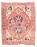 Antique Rust Serapi Persian Area Rug