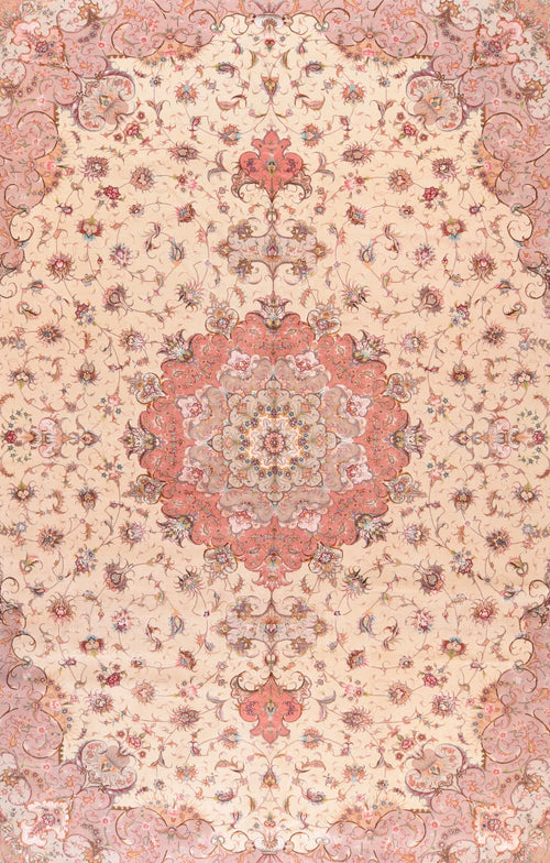 Extremely Fine Persian Tabriz Rug