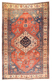 Antique Red Serapi Bakhshaiesh Persian Area Rug