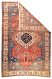 Antique Serapi Bakhshaiesh Persian Area Rug