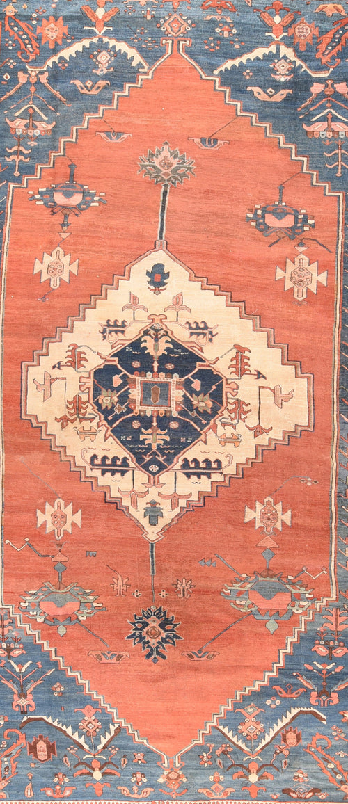 Antique Bakshaish Persian Area Rug