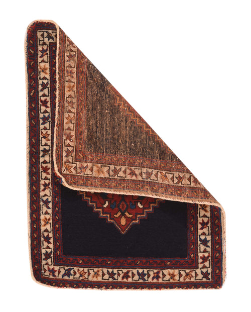 Antique Persian Afshar Tribal Mat Rug