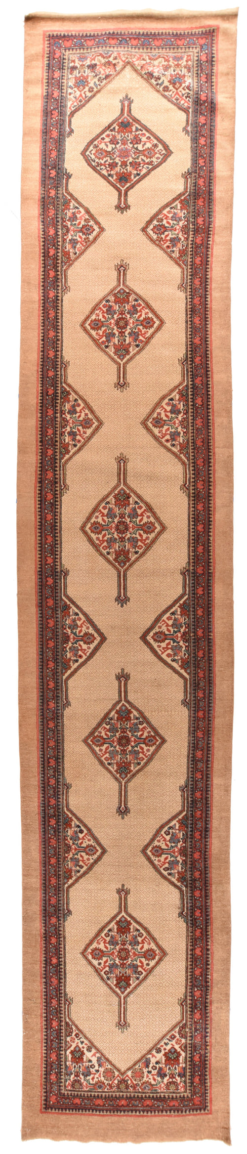 Antique Red Persian Sarab Area Rug