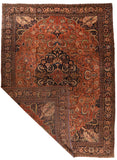 Antique Persian Farahan Sarouk Area Rug