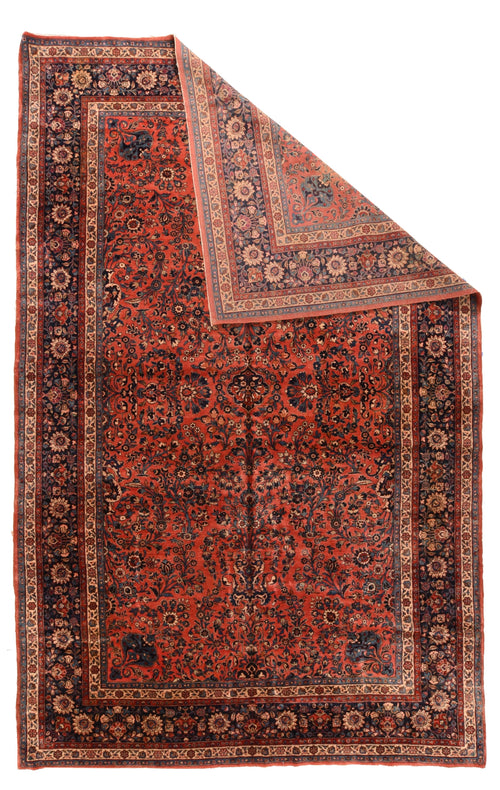 Antique Persian Kashan/Ghazvin Area Rug