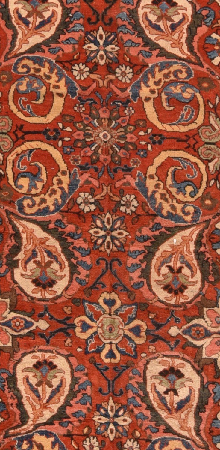 Antique Sultanabad Mahal Rug