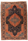 Antique Rust Persian Heriz Area Rug