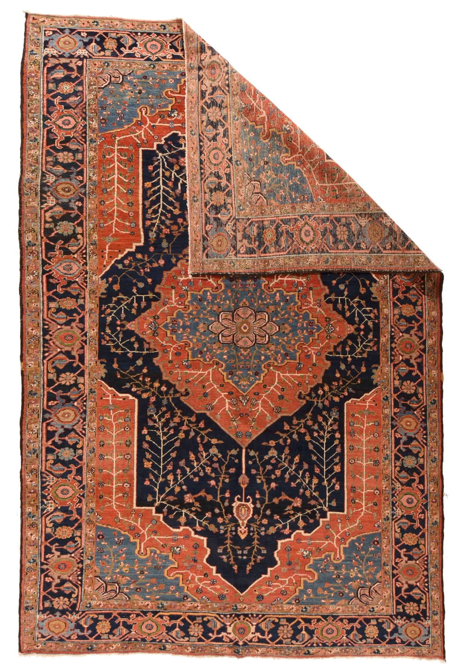 Antique Persian Heriz Area Rug