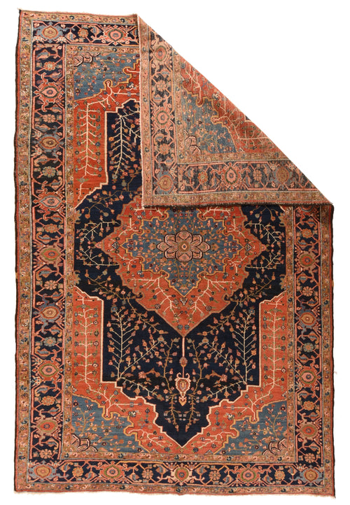 Antique Persian Heriz Area Rug