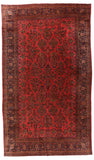 Antique Rust Persian Kashan Area Rug