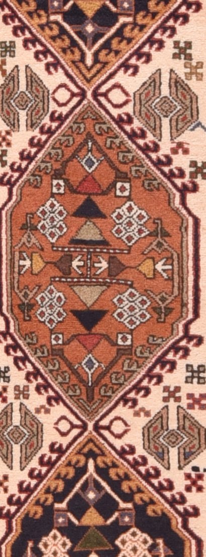 Semi Light Brown Persian Tribal  Area Rug